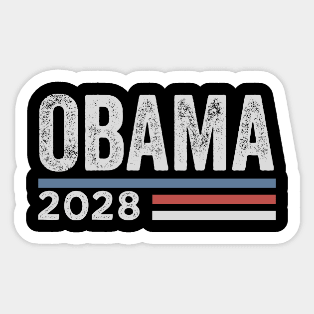 Obama-2028 Sticker by ArtistTee ⭐⭐⭐⭐⭐